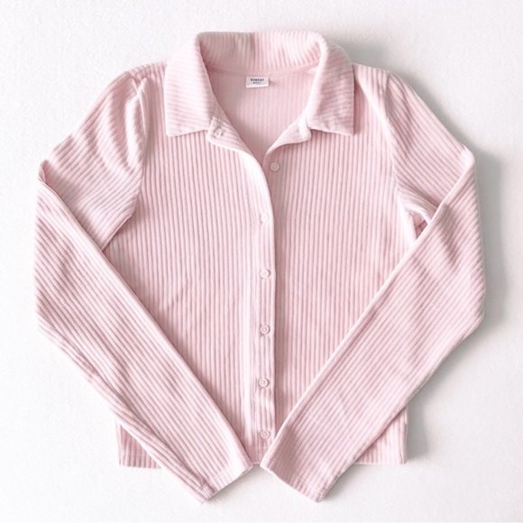 Sunday Best Velour Button-down - Picture 1 of 6